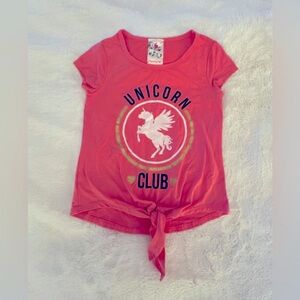 Unicorn Club Kids Pink T-Shirt, 8